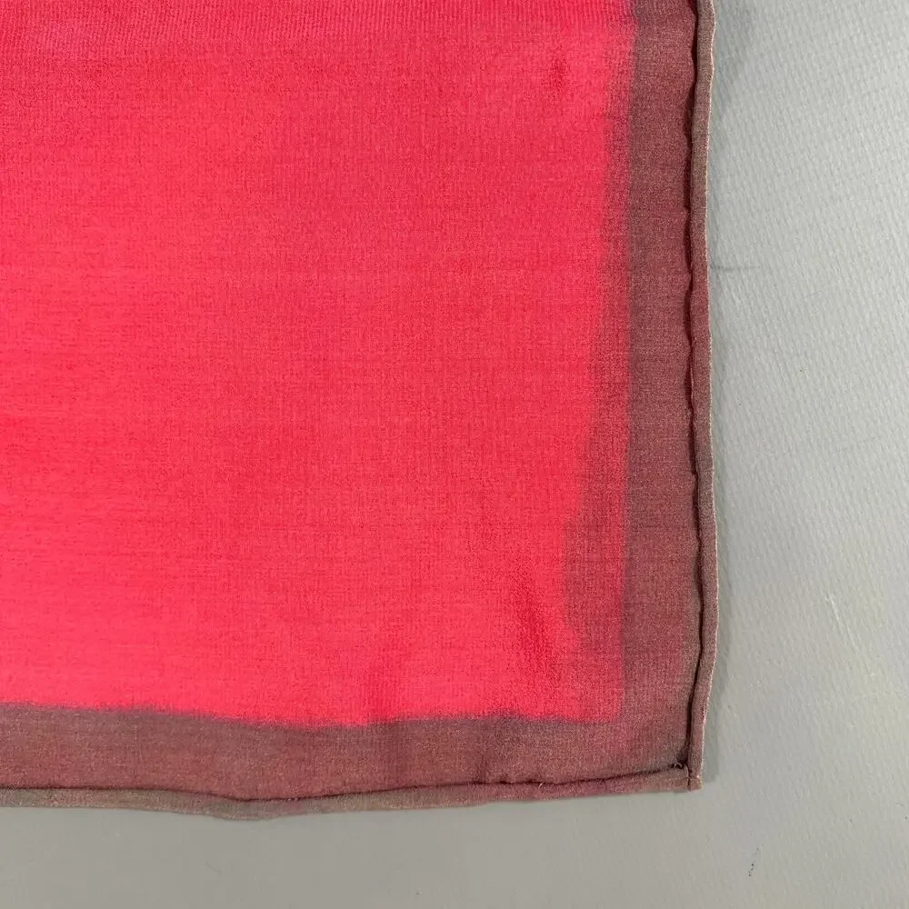 SHERARD Red Grey & White Color Block Scarves